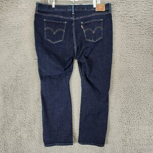 Levis Jeans Womens 20W Dark Wash Stretch Mid Rise Classic Bootcut